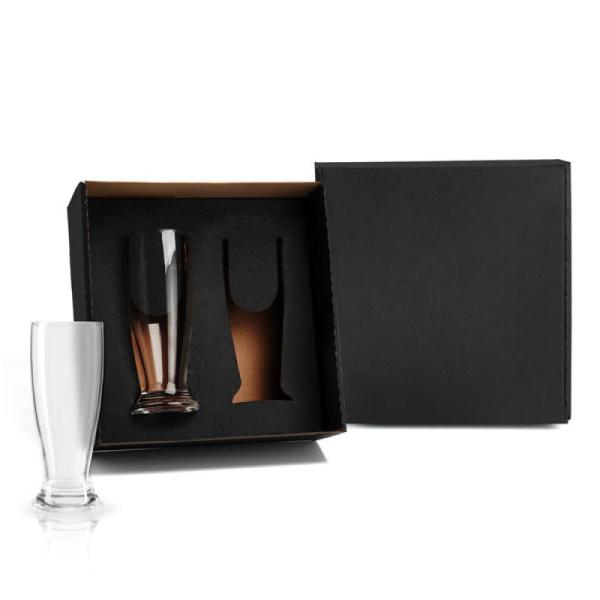 JOGO DE COPOS VIDRO P / CERVEJA / DRINK 200 ML - 2 PÇS - 4Unik