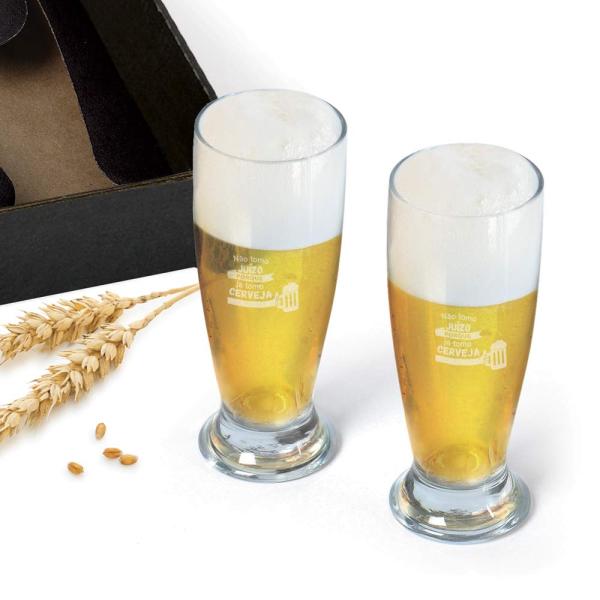 JOGO DE COPOS VIDRO P / CERVEJA / DRINK 200 ML - 4 PÇS - 4Unik
