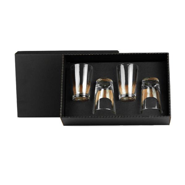 JOGO DE COPOS VIDRO P/ CERVEJA / CHOPP - 350 ML - 4 PÇS - 4Unik