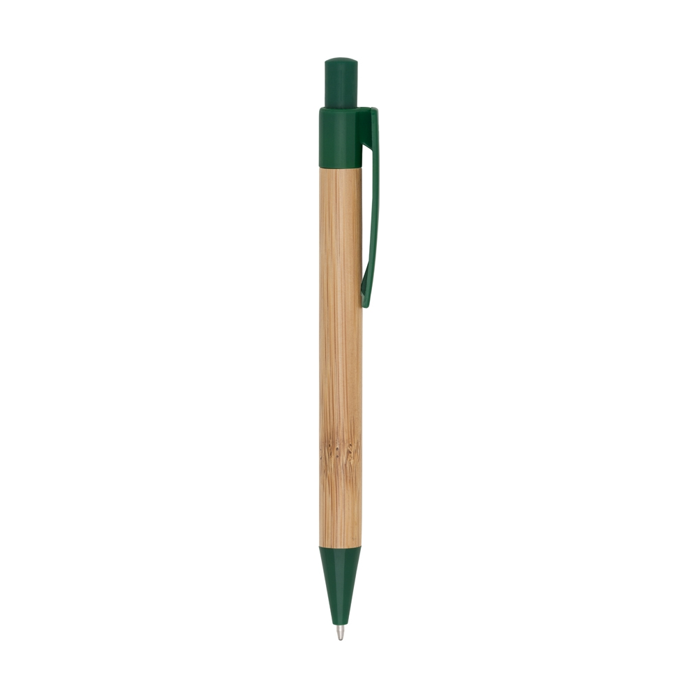 CANETA BAMBU C DETALHES PLASTICOS  - 4Unik
